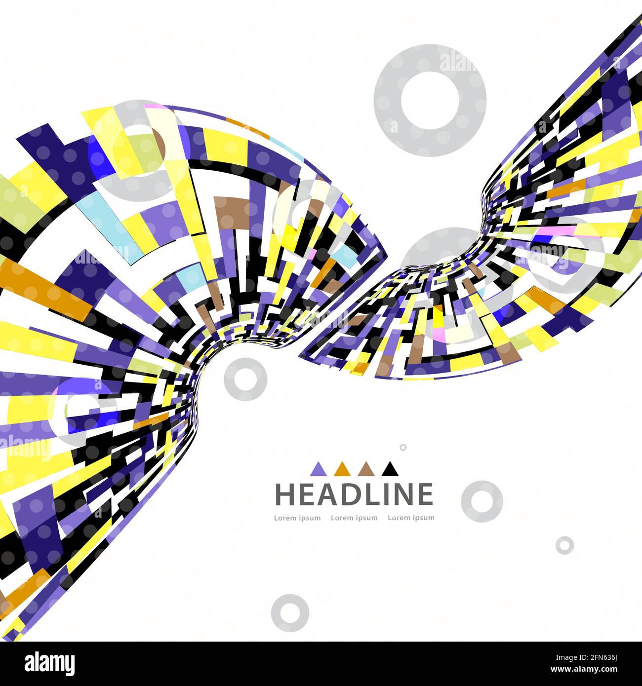 Brochure header colorful layout background template Stock Vector