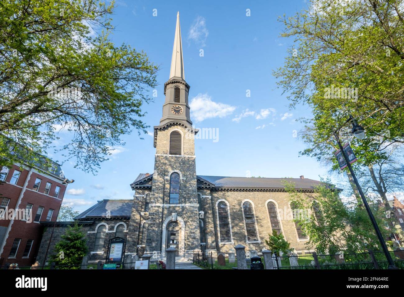 Kingston, NY USA May 12, 2021 The Old Dutch Church, a 19thcentury