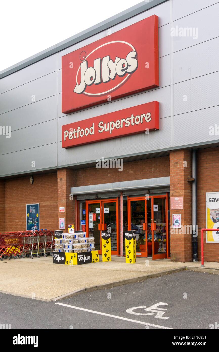 A Jollyes petfood superstore in King's Lynn, Norfolk. Stock Photo