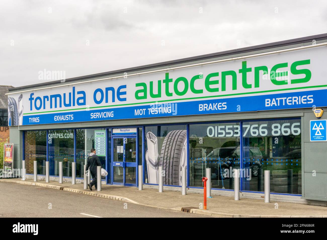A branch of Formula One Autocentres in King's Lynn. Stock Photo