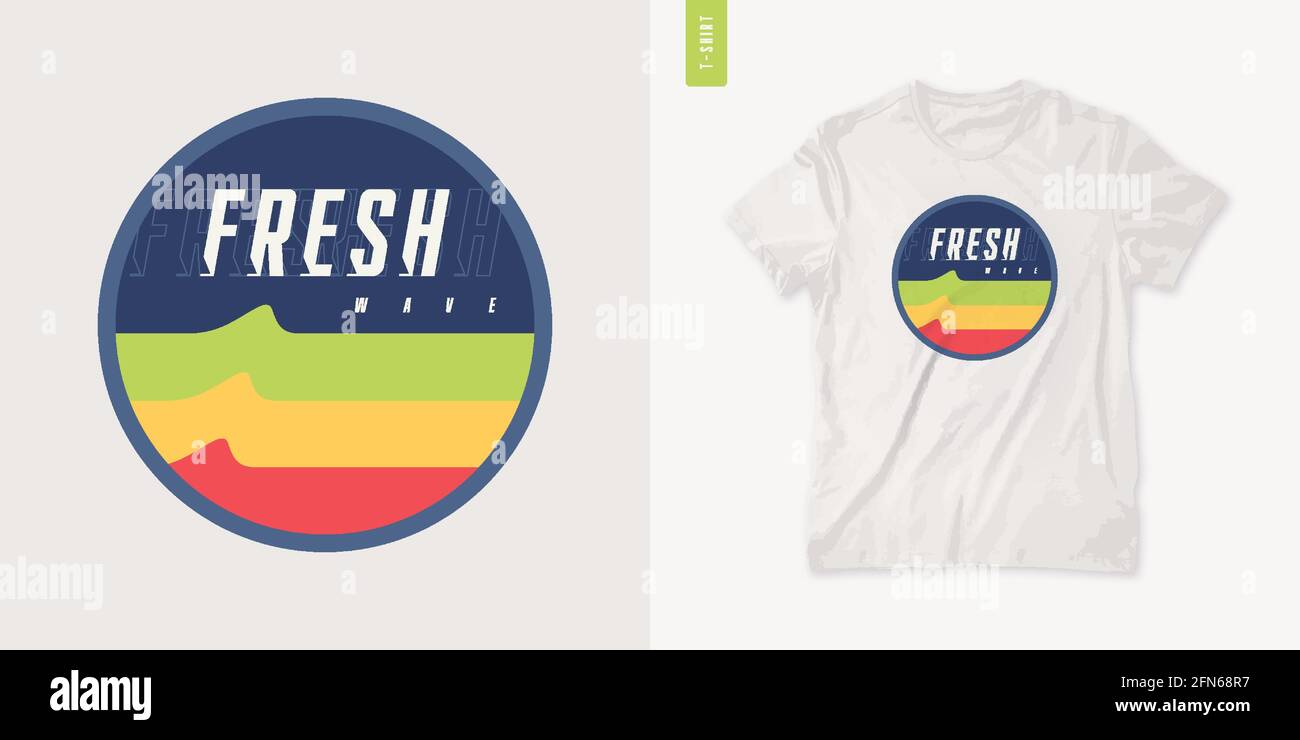 Freshvent Washed Outdoor Scene Back Graphic Short-sleeve T-shirt