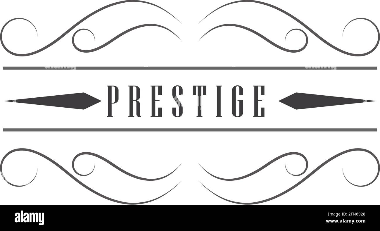 prestige vintage design Stock Vector