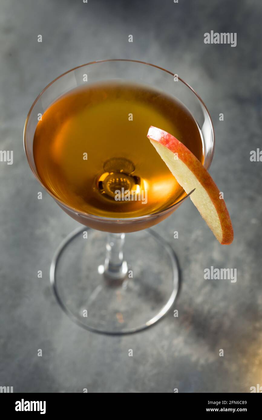 Boozy Refreshing Angel Face Cocktail with Gin and Calvados Stock Photo ...