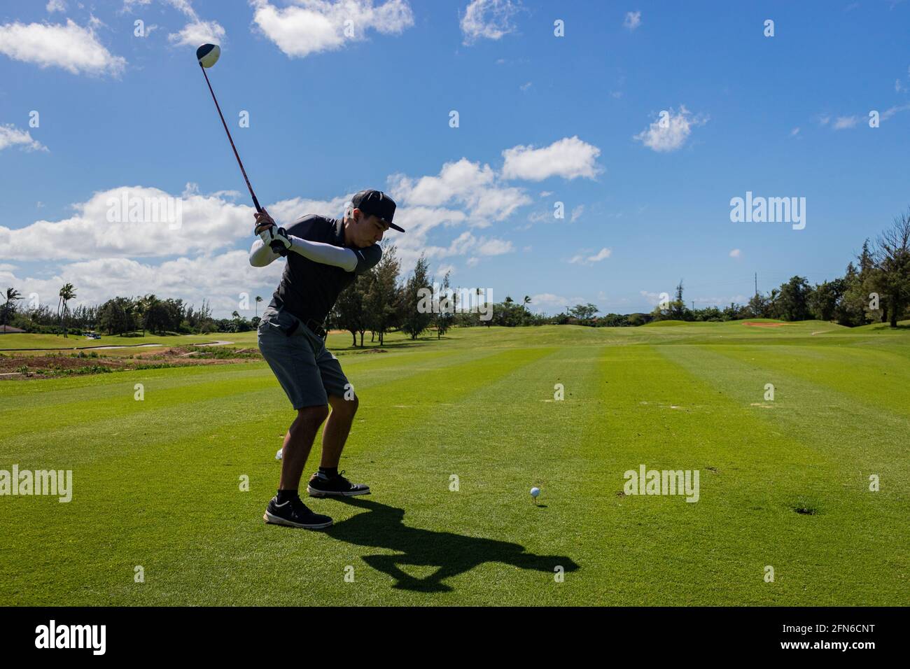 The serenity golf brings is otherworldly Stock Photo - Alamy