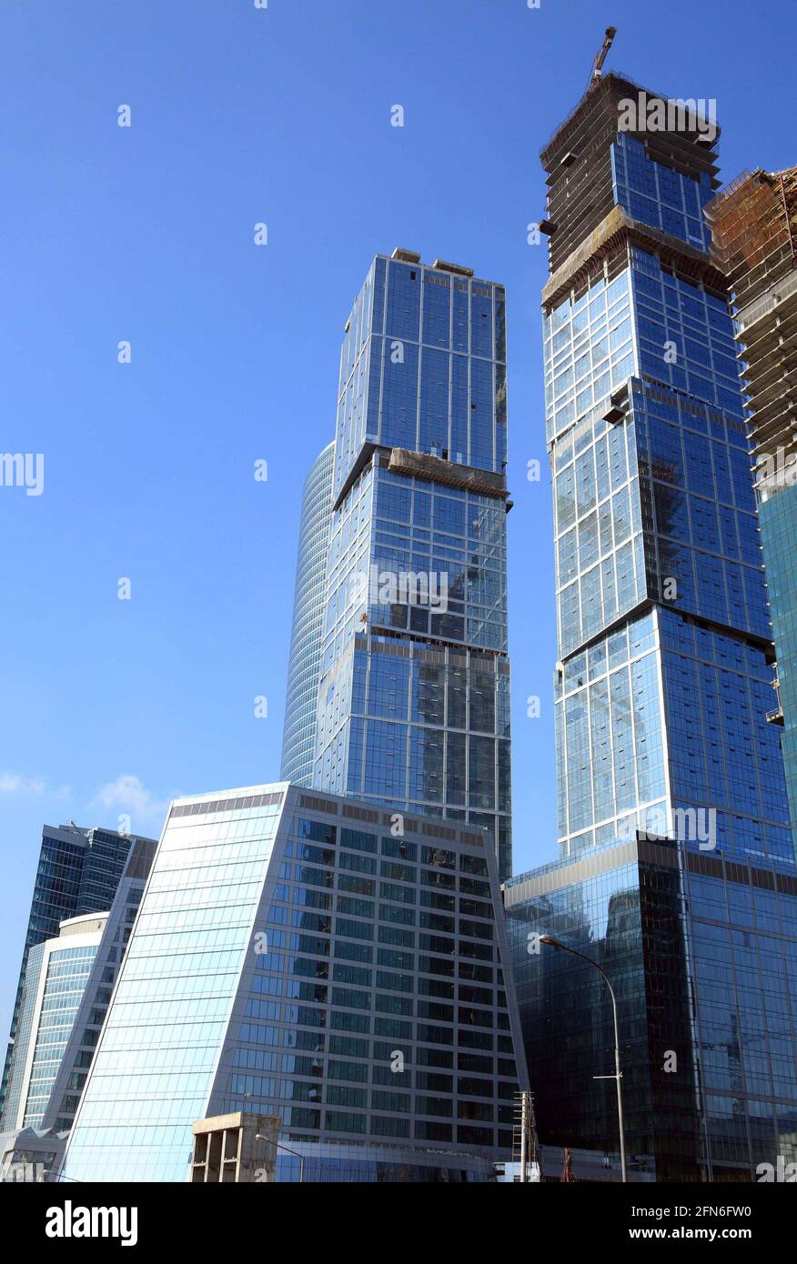 skyscraper develop on sky background Stock Photo - Alamy