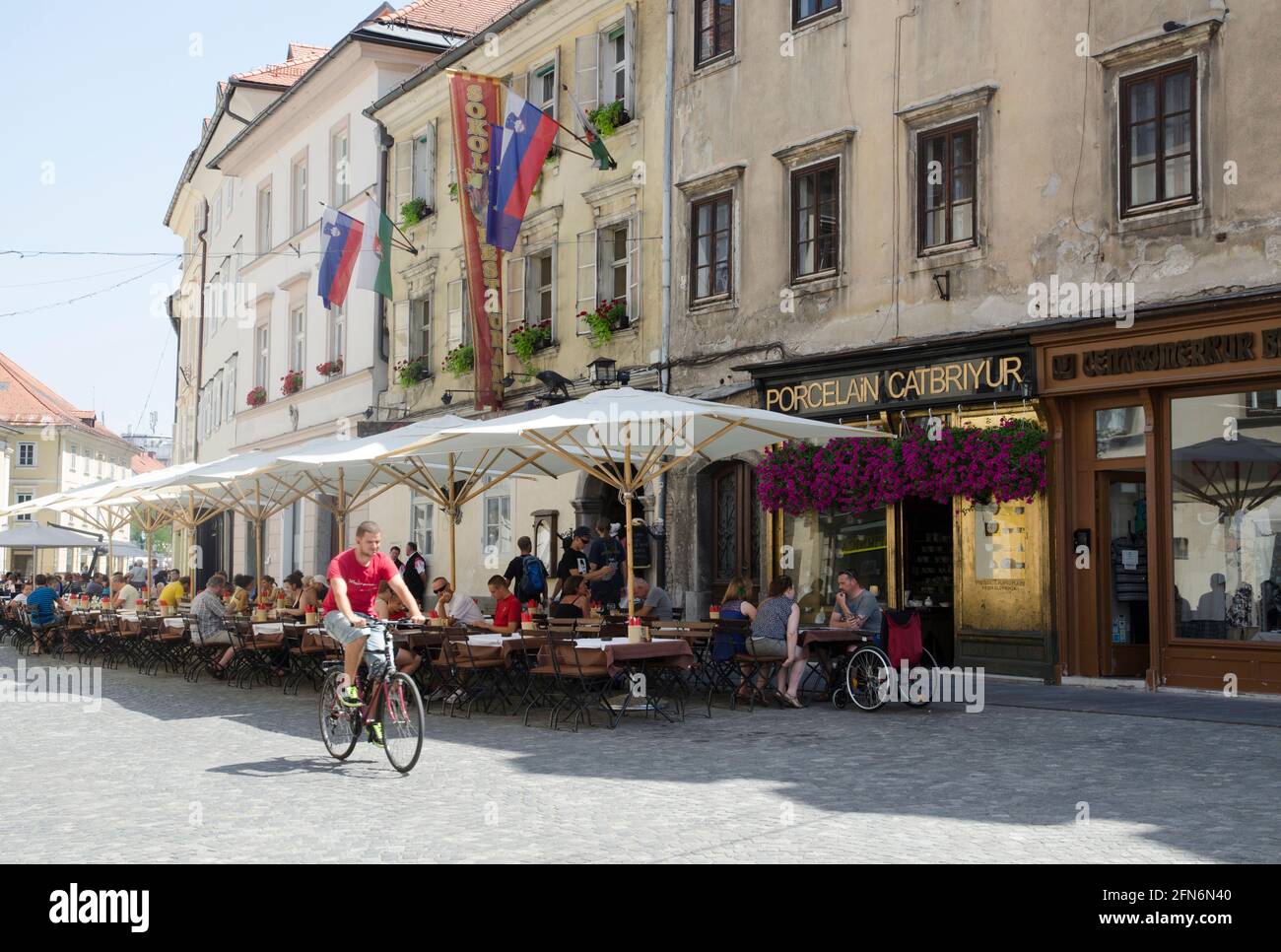Old Town Ljubljana Stock Photo