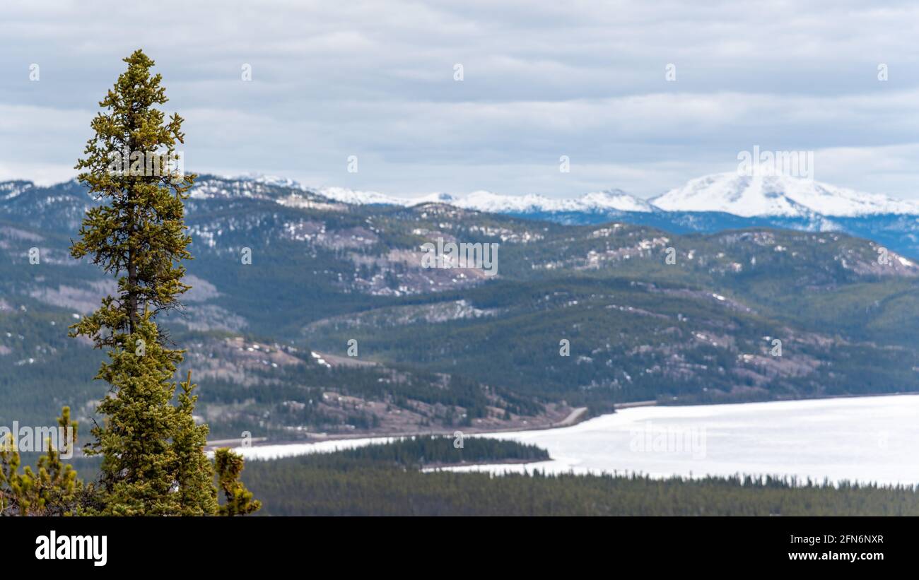 Stunning landscape from McClintock Ridge in northern Canada, Yukon