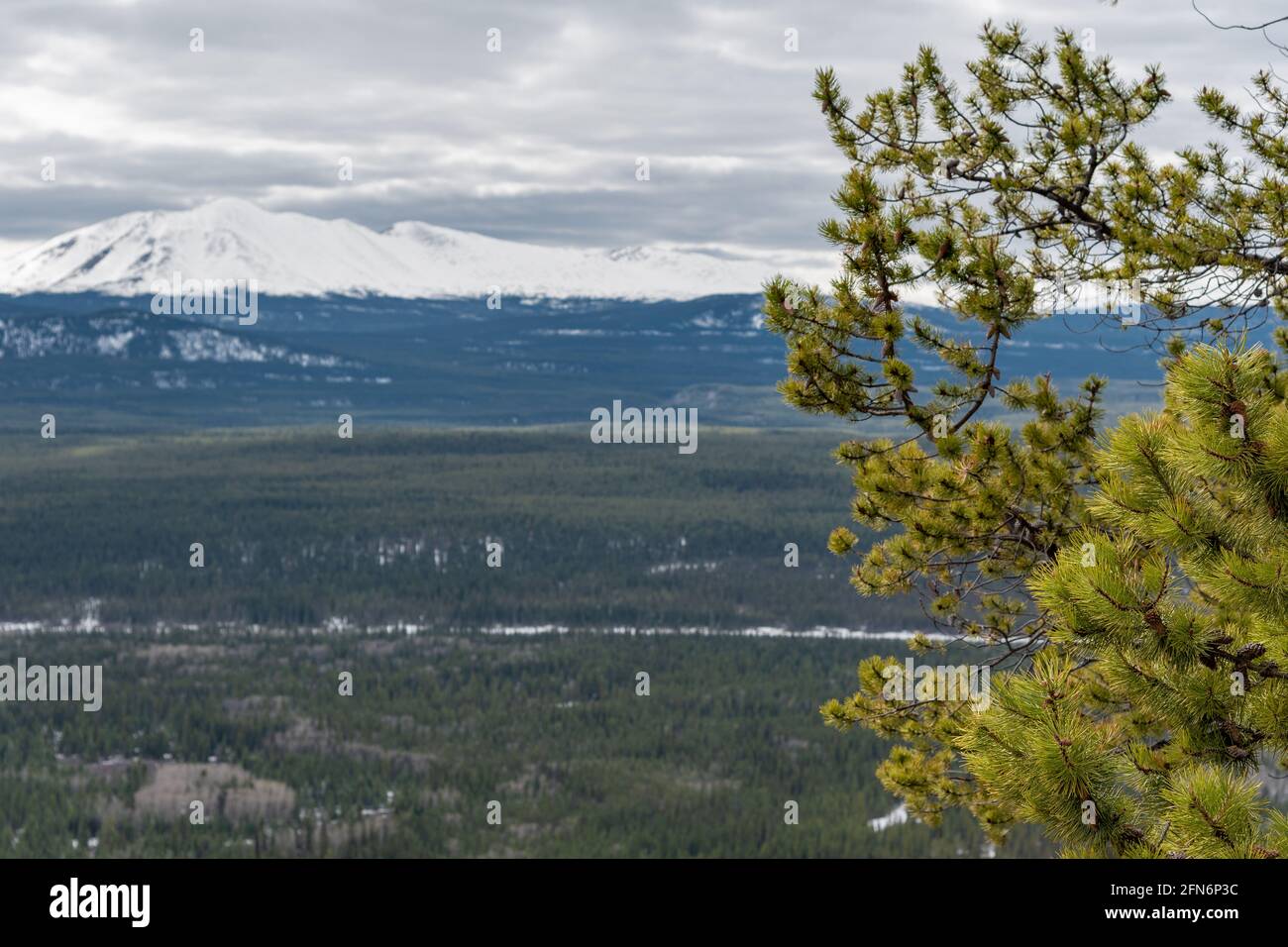 Stunning landscape from McClintock Ridge in northern Canada, Yukon