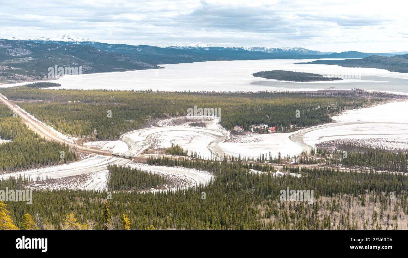 Stunning landscape from McClintock Ridge in northern Canada, Yukon ...