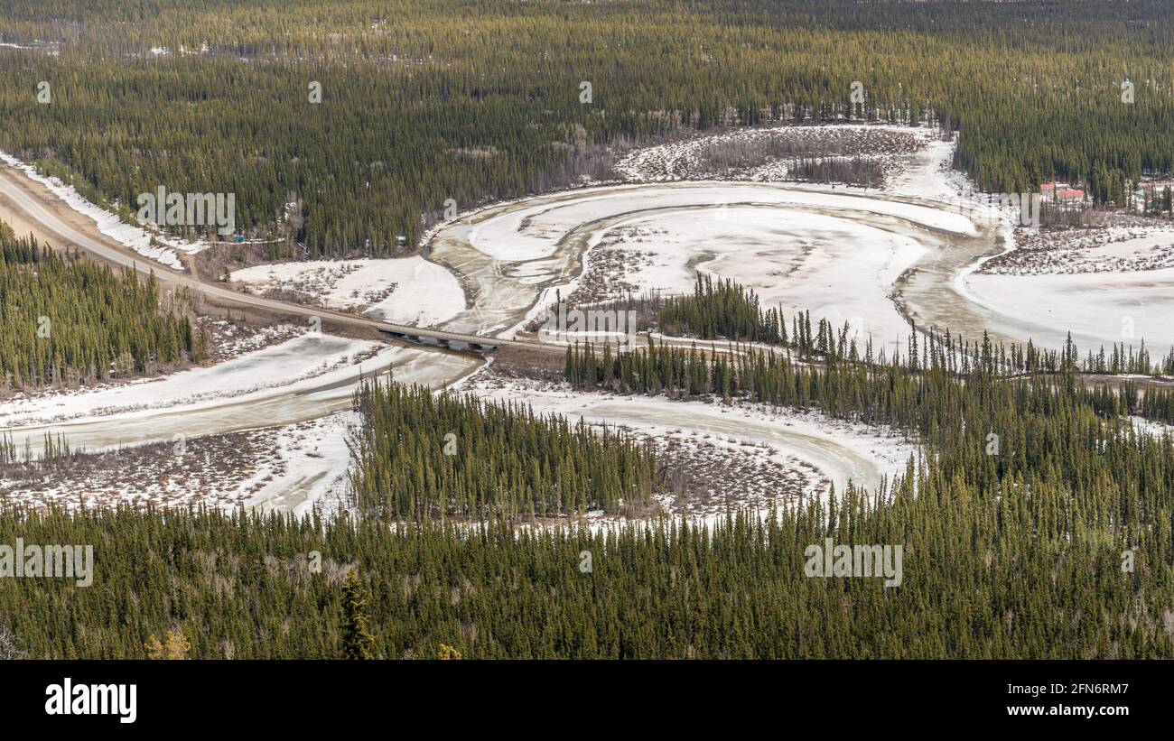 Stunning landscape from McClintock Ridge in northern Canada, Yukon ...