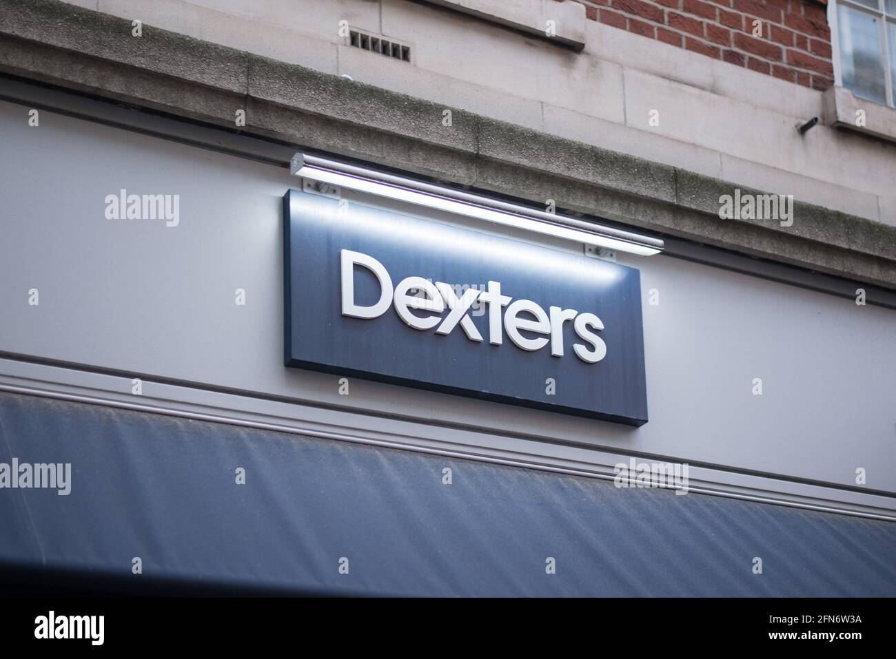 Dexters Estate Agents Logo Shop Sign Stock Photo Alamy