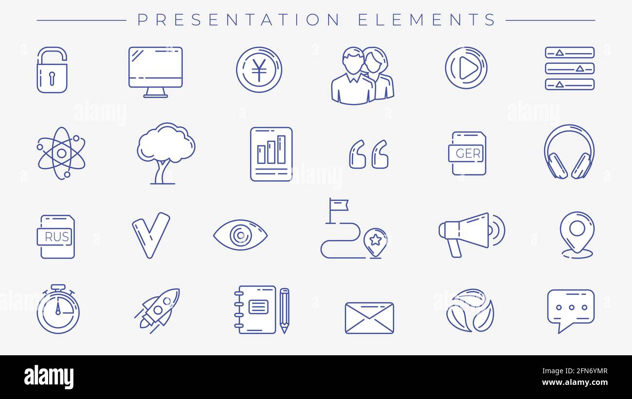 Elements presentation. Elements presentation