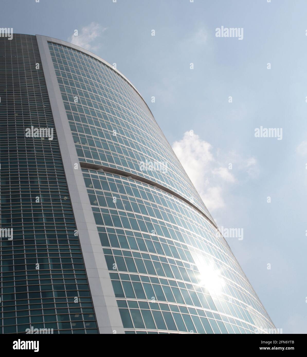 office building on sky background Stock Photo - Alamy