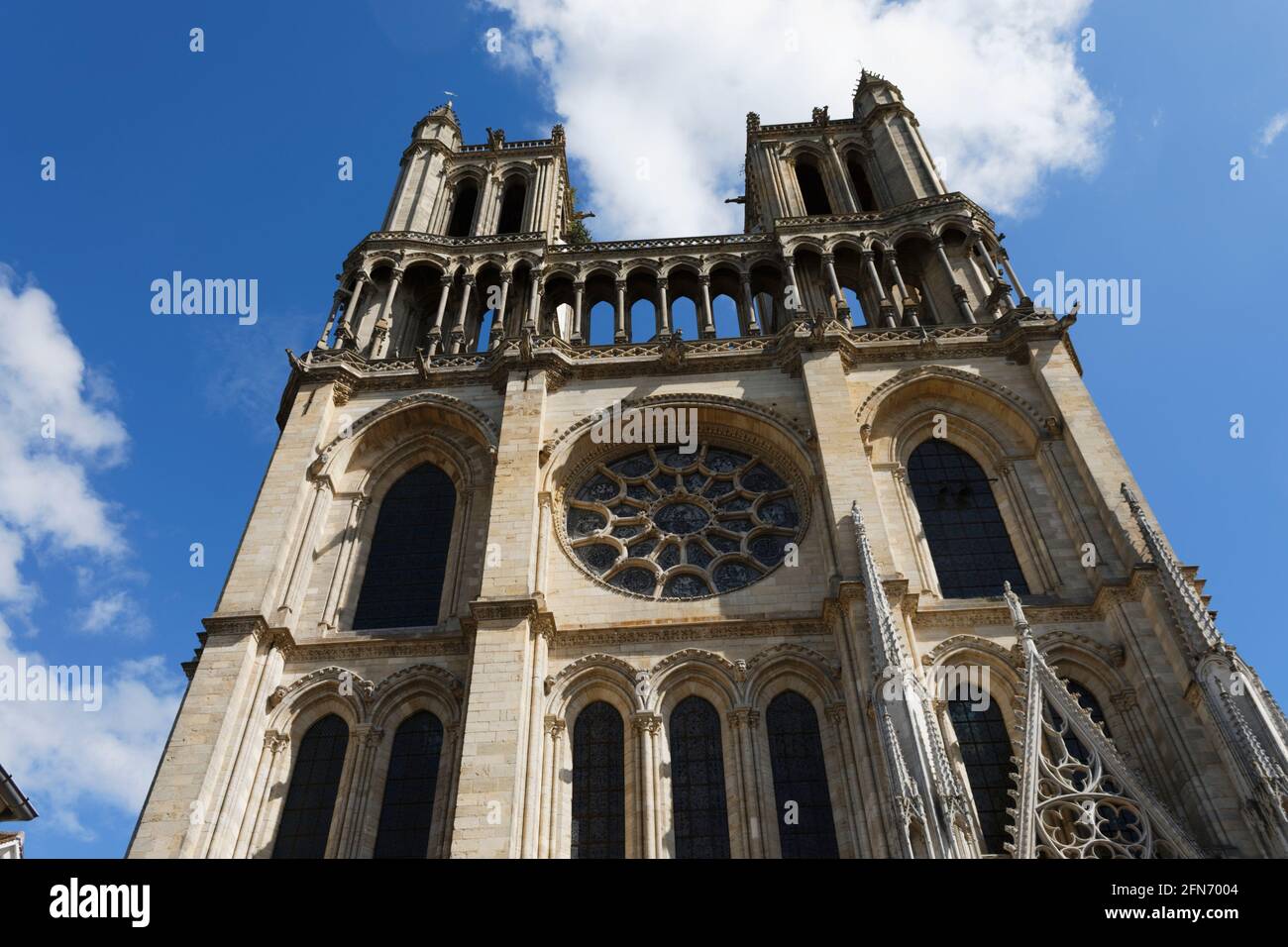 Collegiate Church of Our Lady of Mantes, Mantes-laJolie, Yvelines, Ile de France, France Stock Photo
