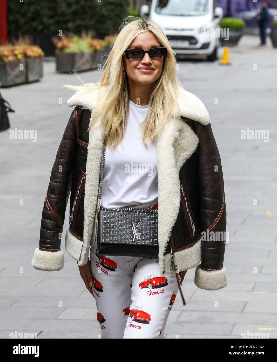 London, UK. 14th May, 2021. Ashley Roberts seen departing after her