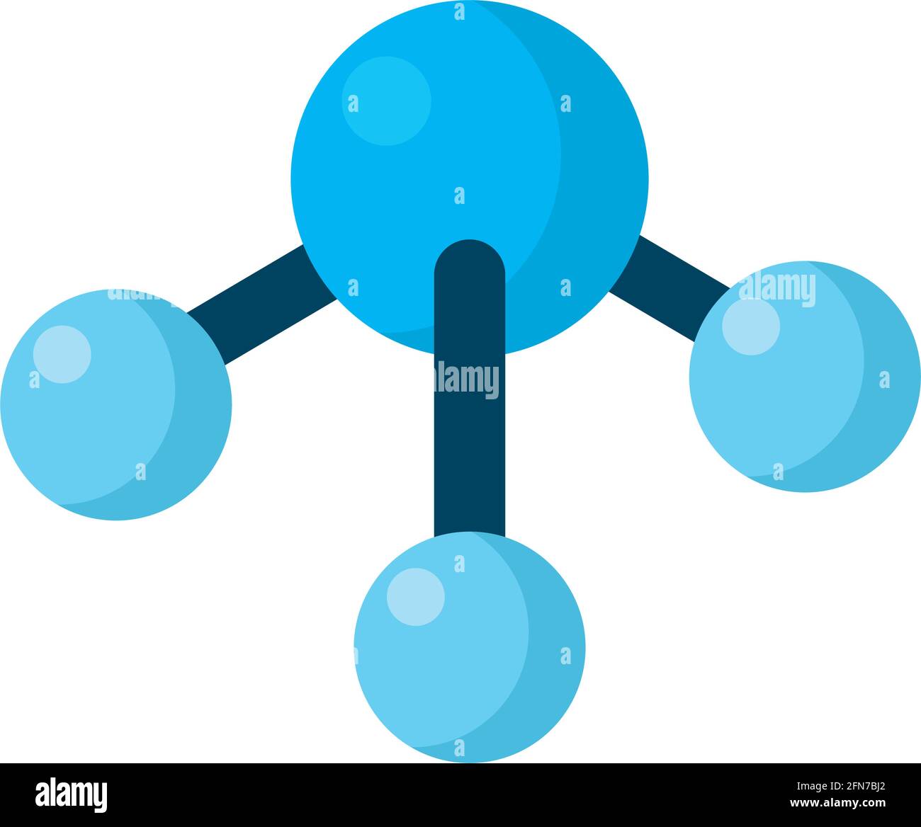 carbon molecule on white background Stock Vector Image & Art - Alamy