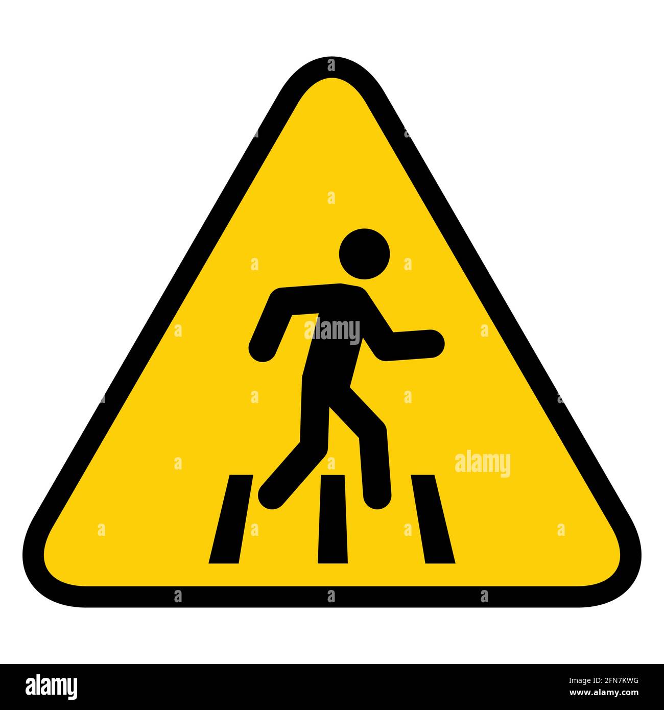 No walk icon access for pedestrians prohibition sign, vector illustration. No pedestrian sign . Stock Vector