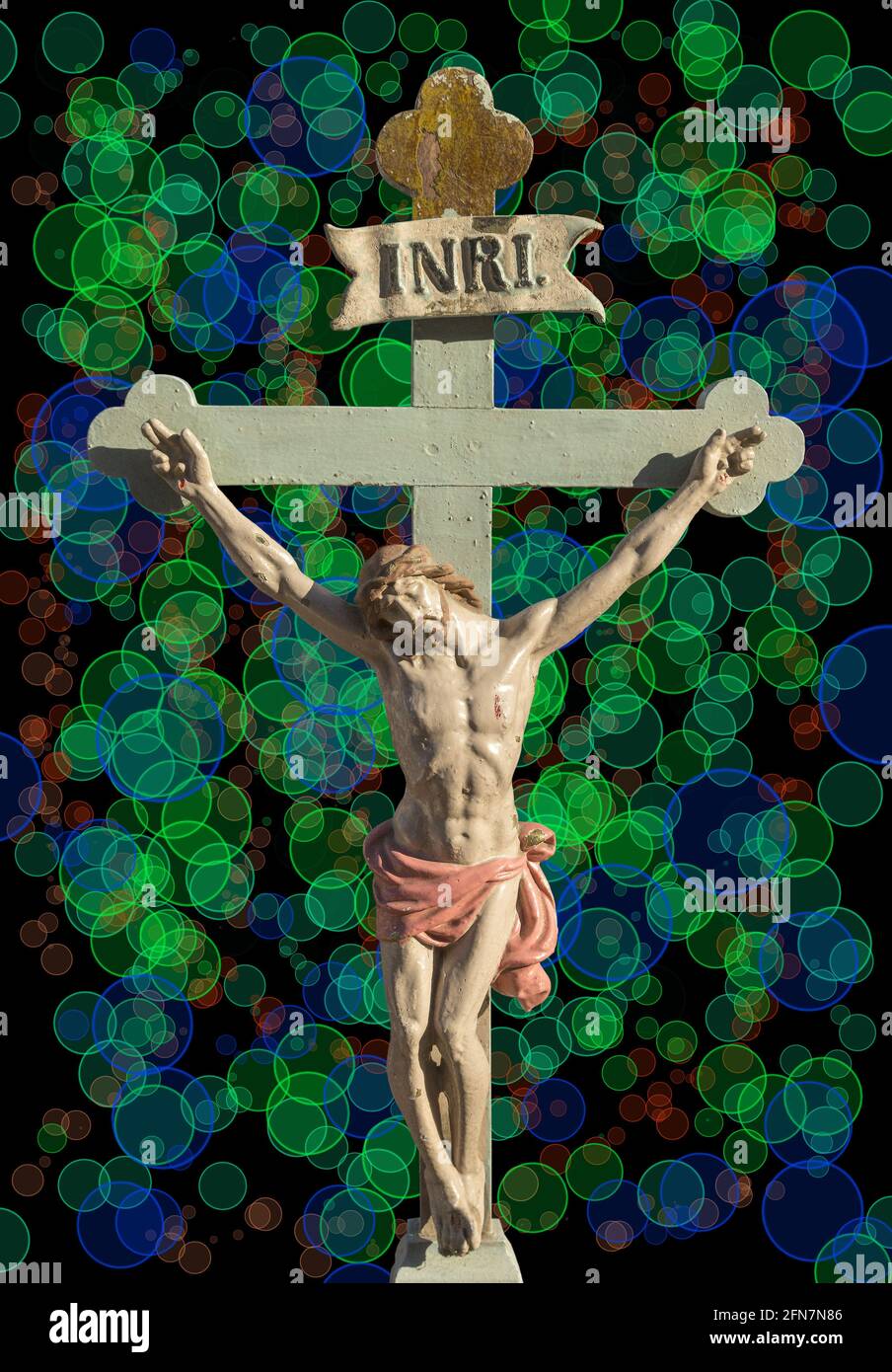 Jesus on the cross Stock Photo