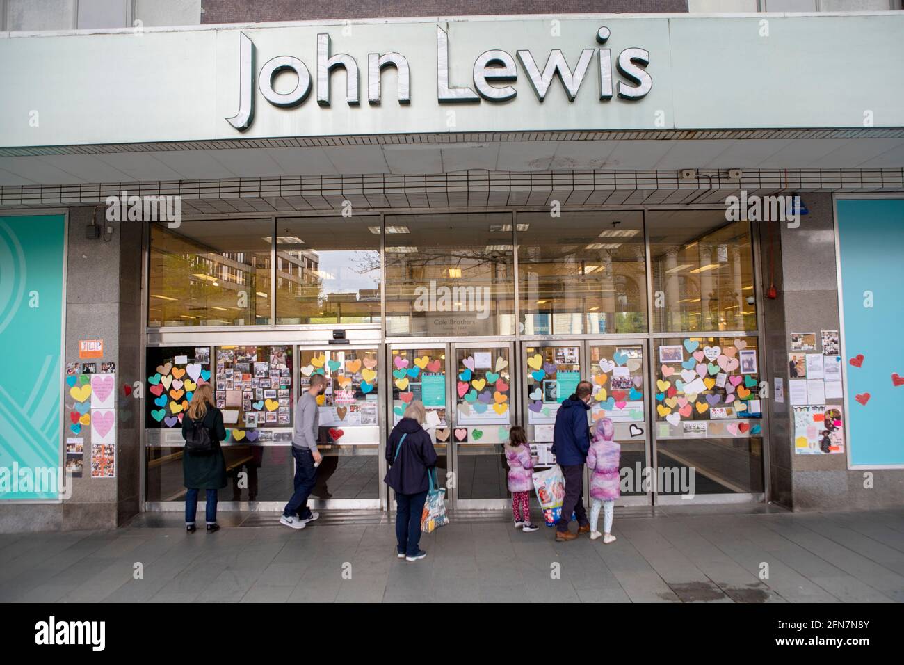 The John Lewis Department Store, Sheffield which has not reopened since