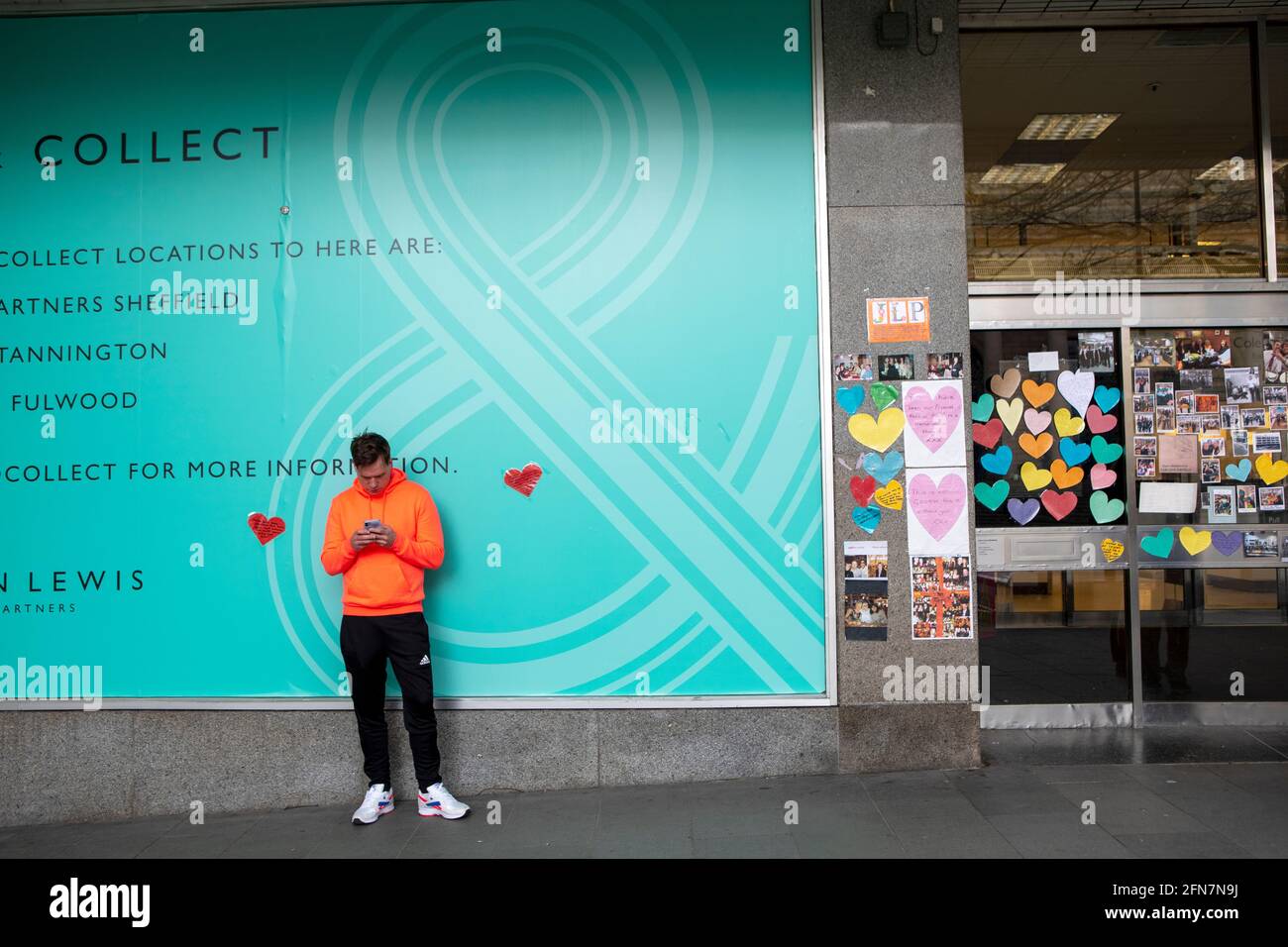 The John Lewis Department Store, Sheffield which has not reopened since