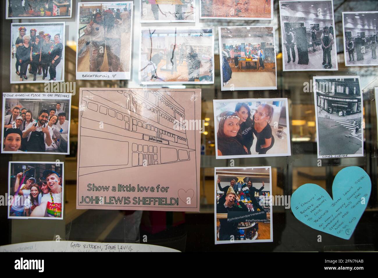The John Lewis Department Store, Sheffield which has not reopened since