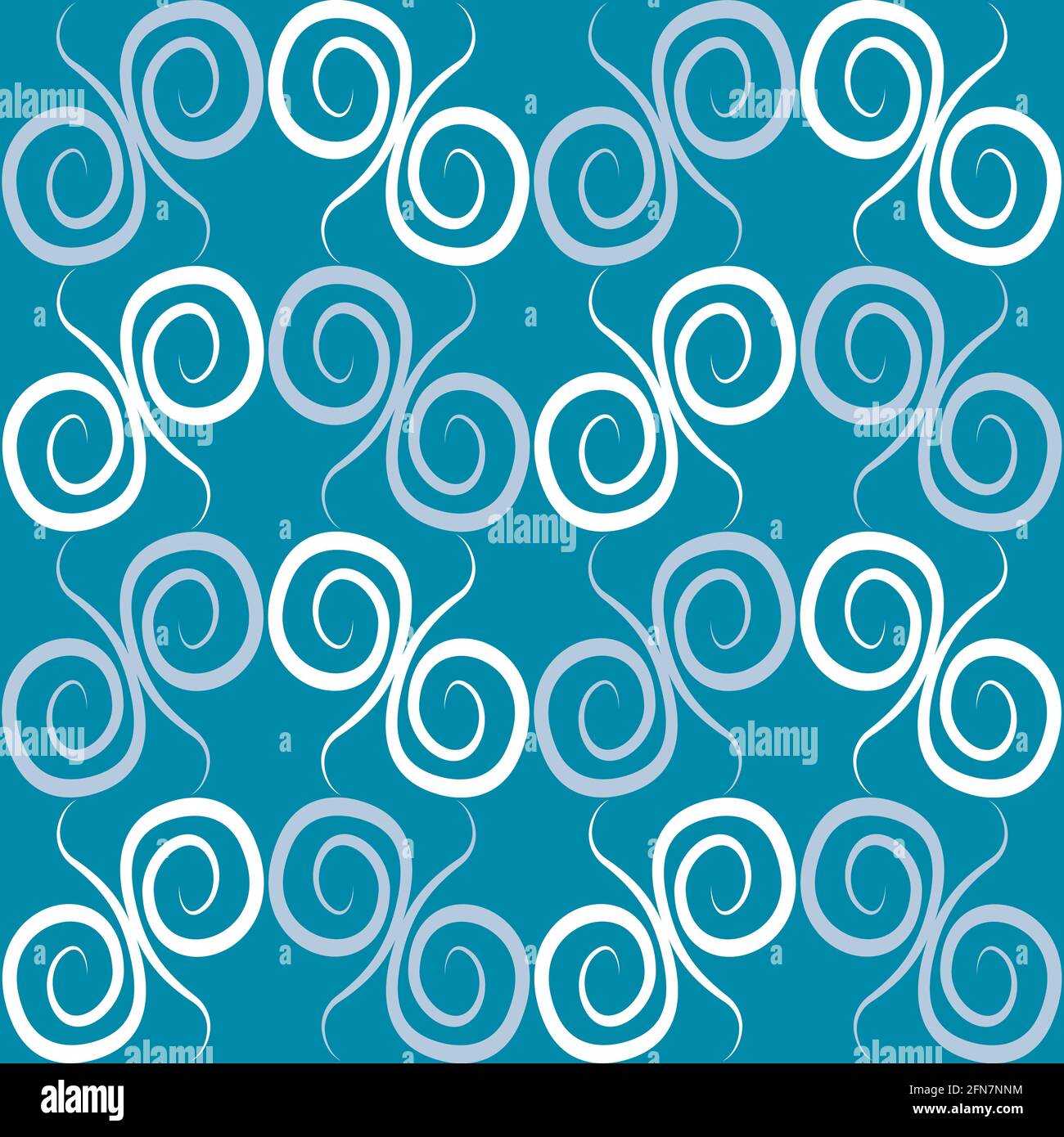 Seamless texture, pattern on a square background - colored curls ...