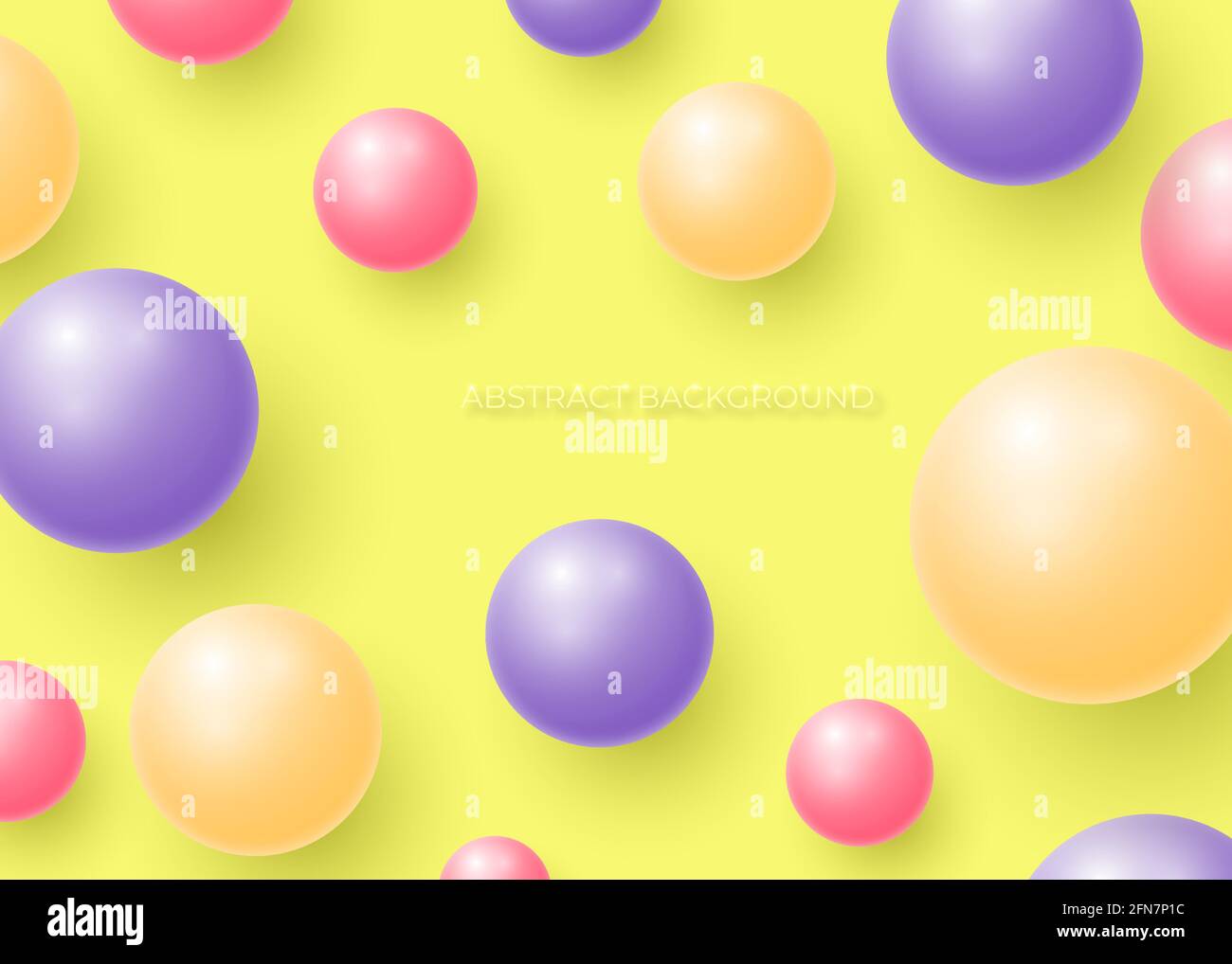 Abstract background from colorful multicolored spheres. Vector illustration. Stock Vector