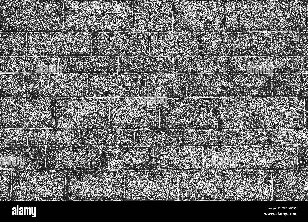 Distressed overlay texture of old brick wall, grunge background ...