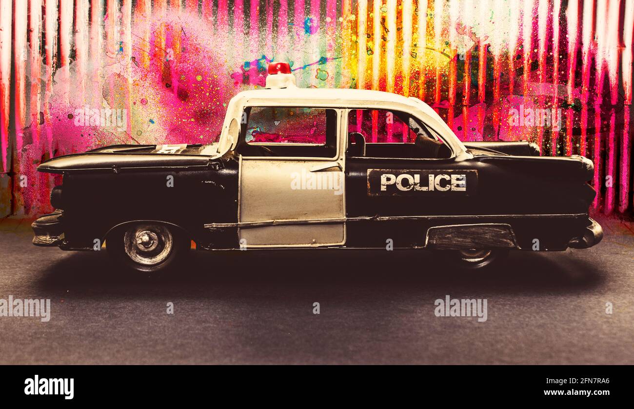 Side View Police Car High Resolution Stock Photography and Images - Alamy