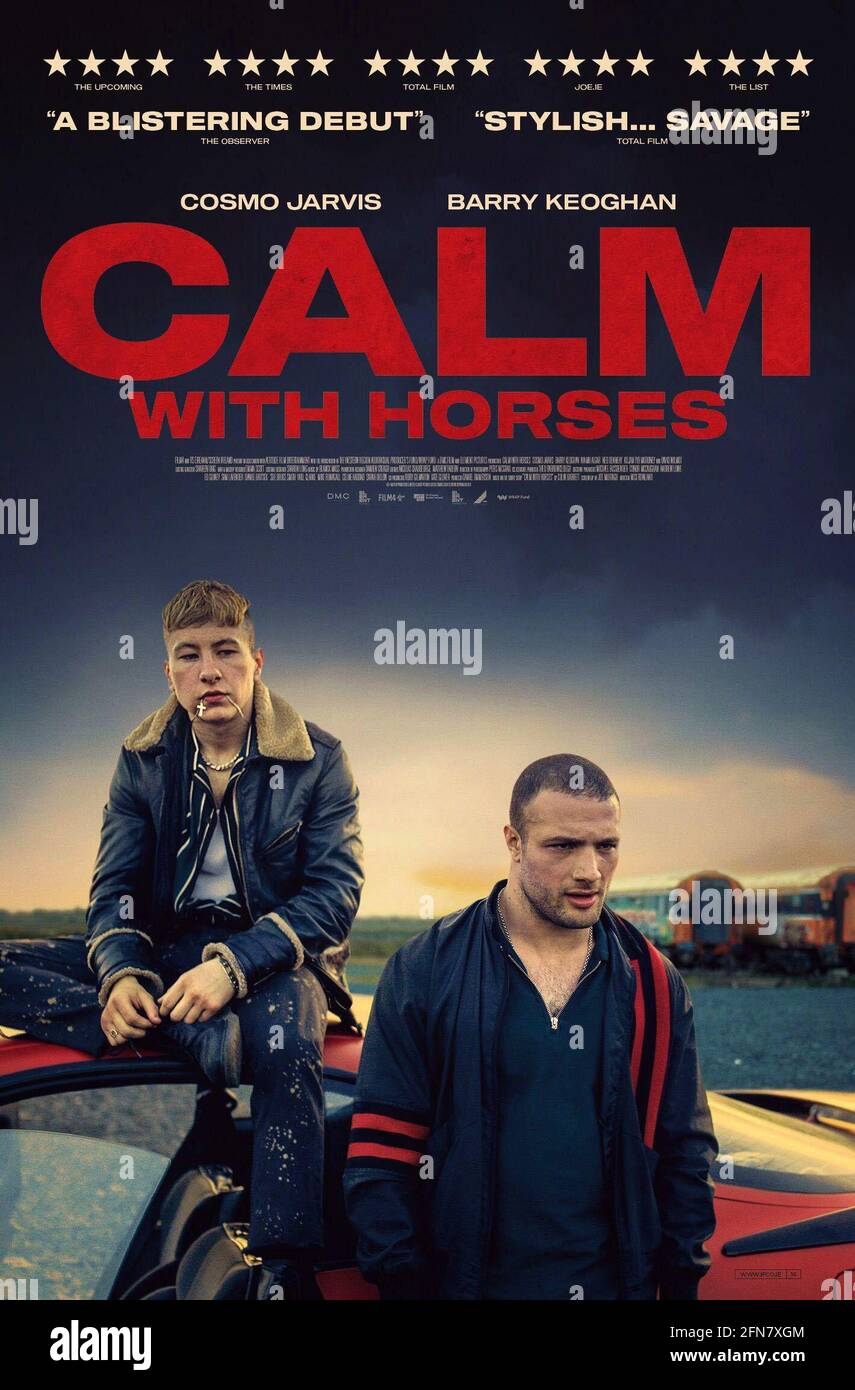 BARRY KEOGHAN and COSMO JARVIS in CALM WITH HORSES (2019), directed by NICK ROWLAND. Credit: FILM 4 / Album Stock Photo