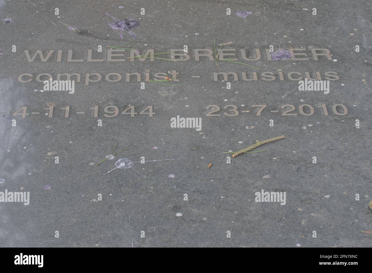 Grave Willem Breuker At Amsterdam The Netherlands 2-4-2020 Stock Photo