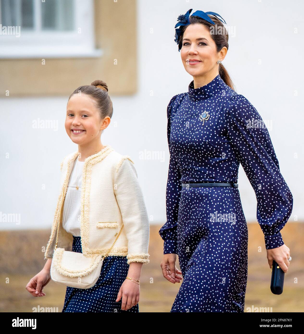 Crown Princess Mary with Princess Josephine during Prince Christian's  confirmation at Fredensborg Palace Church in Denmark. (Photo by DPPA/Sipa  USA Stock Photo - Alamy