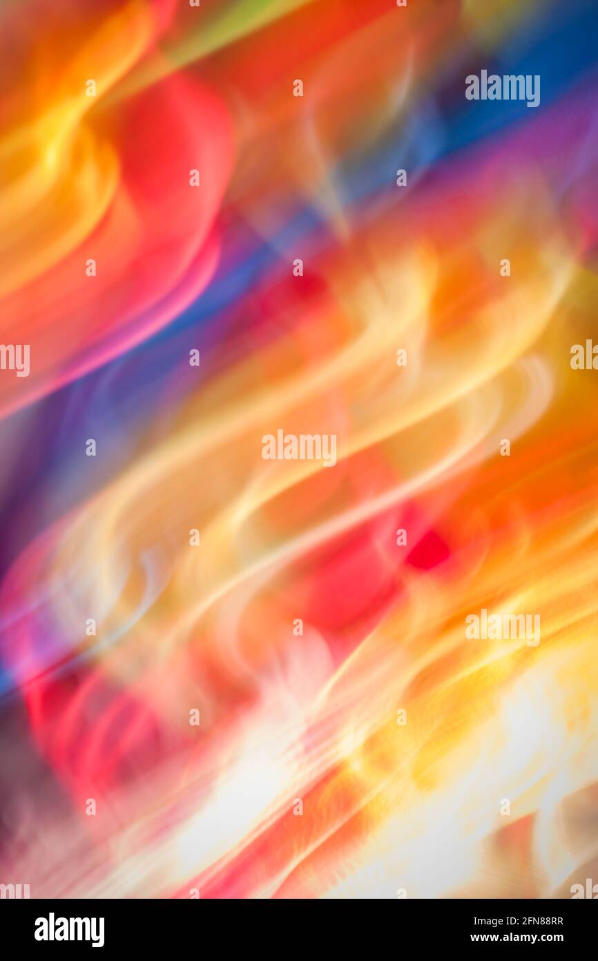 Colorful abstract light vivid color blurred background. Creative graphic design. Stock Photo