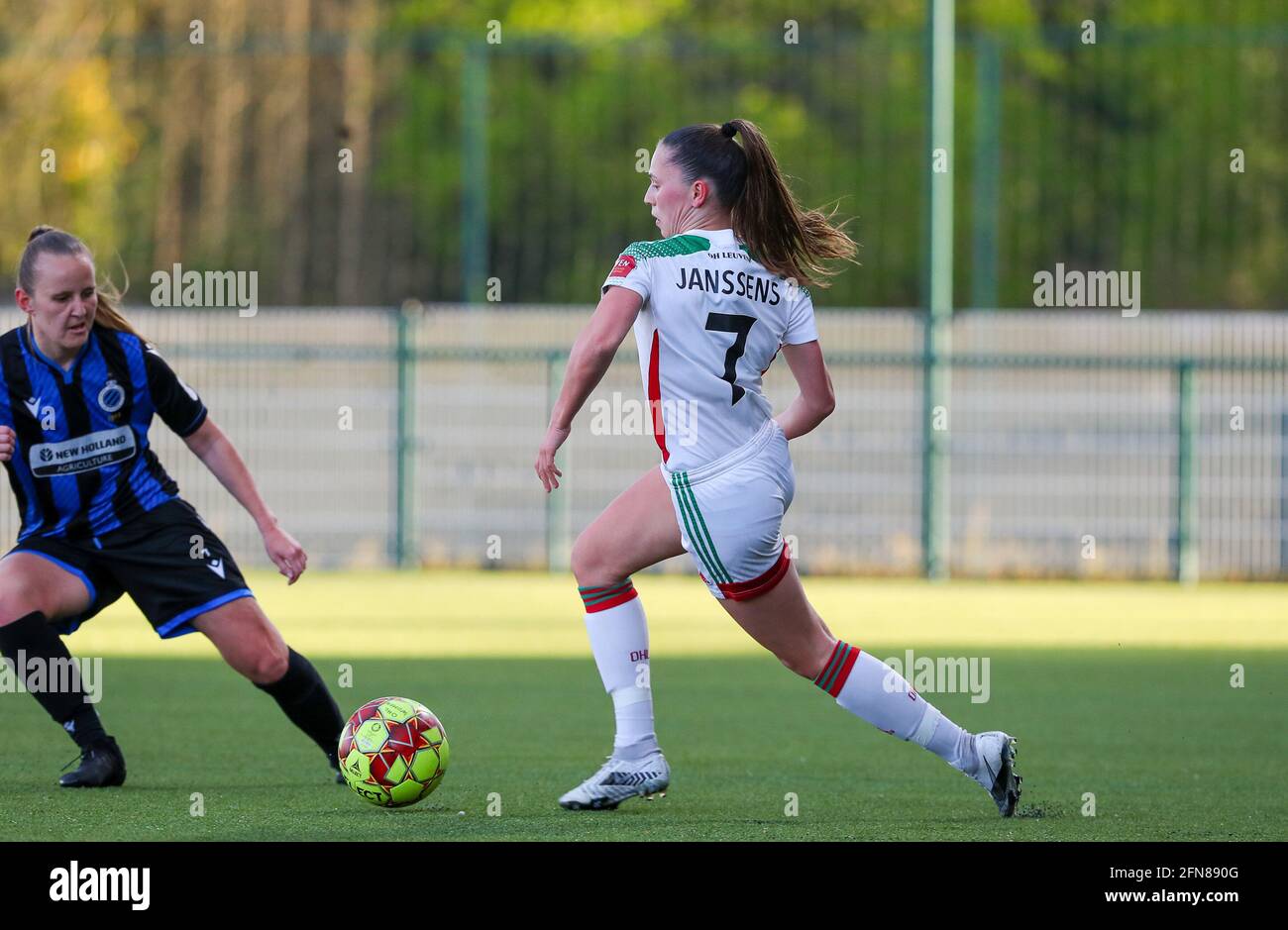 Heverlee, Belgium. 11th May, 2021. Jill Janssens (7) of OHL pictured in  action during a female soccer game between Oud Heverlee Leuven and Club  Brugge YLA on the 6 th matchday of