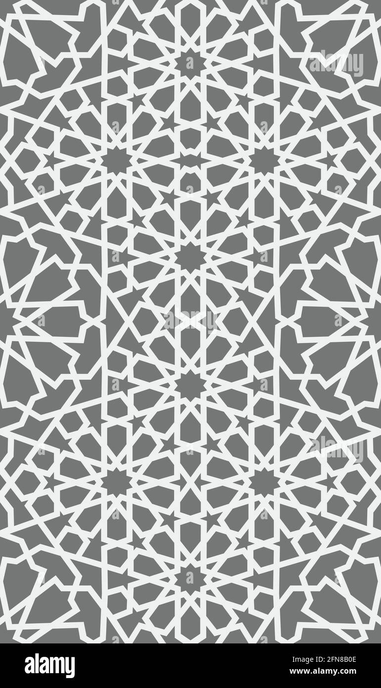 Islamic pattern . Seamless arabic geometric pattern, east ornament, indian ornament, persian motif, 3D. Endless texture can be used for wallpaper Stock Vector