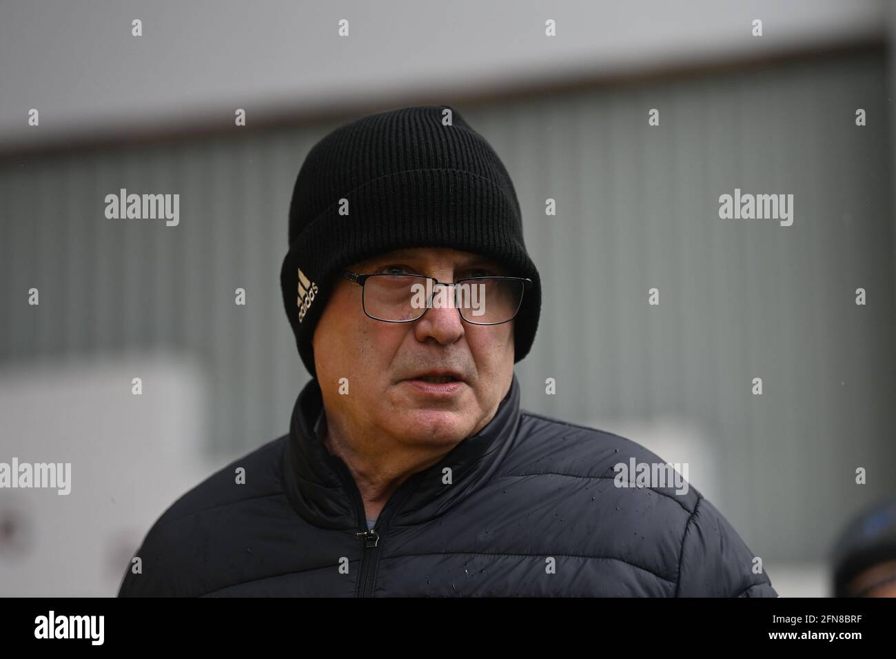 Leeds United manager Marcelo Bielsa during the Premier League match at Turf Moor, Burnley. Picture date: Saturday May 15, 2021. Stock Photo