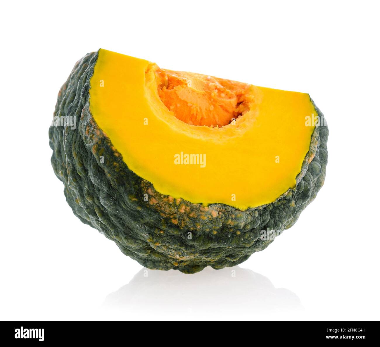 Green pumpkin isolated on white background Stock Photo - Alamy