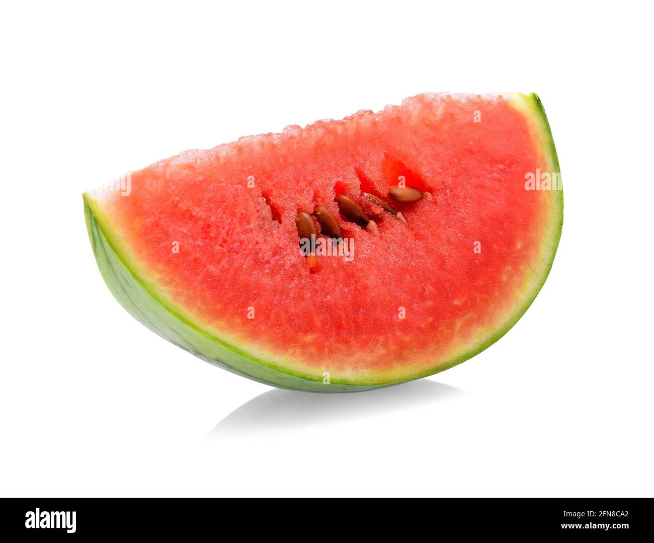 Slice of watermelon isolated on white background Stock Photo - Alamy