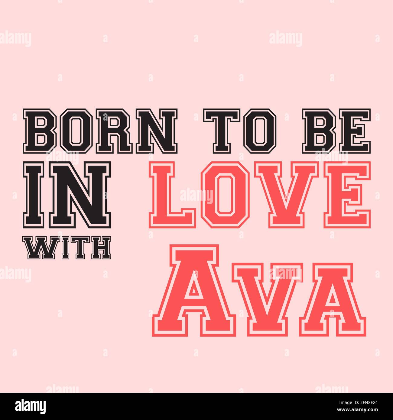 ava girl name Stock Photo Alamy