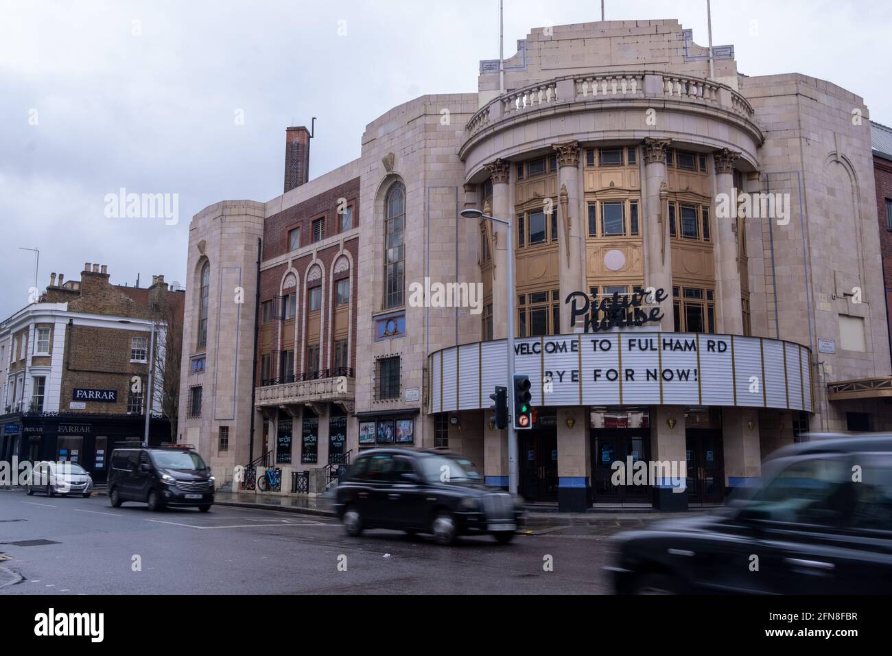 London- August 2021: Fulham Road Picture House, a cinema in Chelsea west London Stock Photo