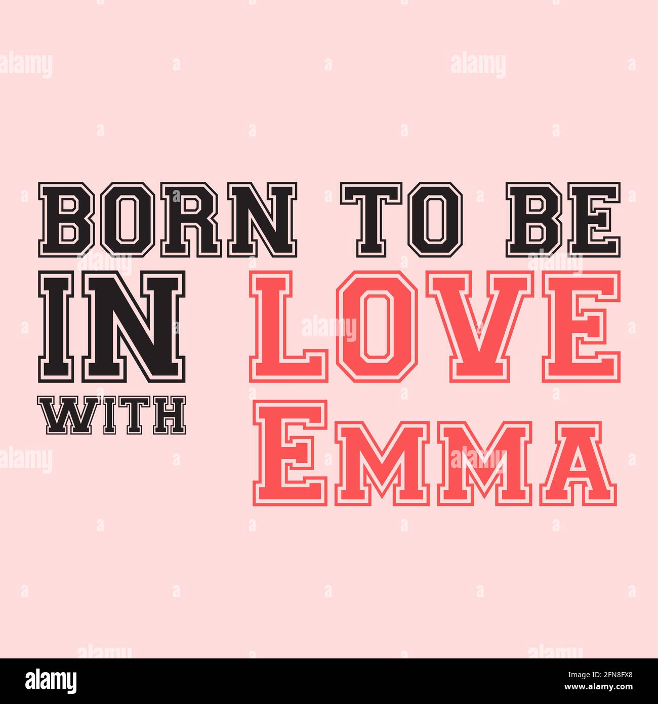emma girl name Stock Photo - Alamy