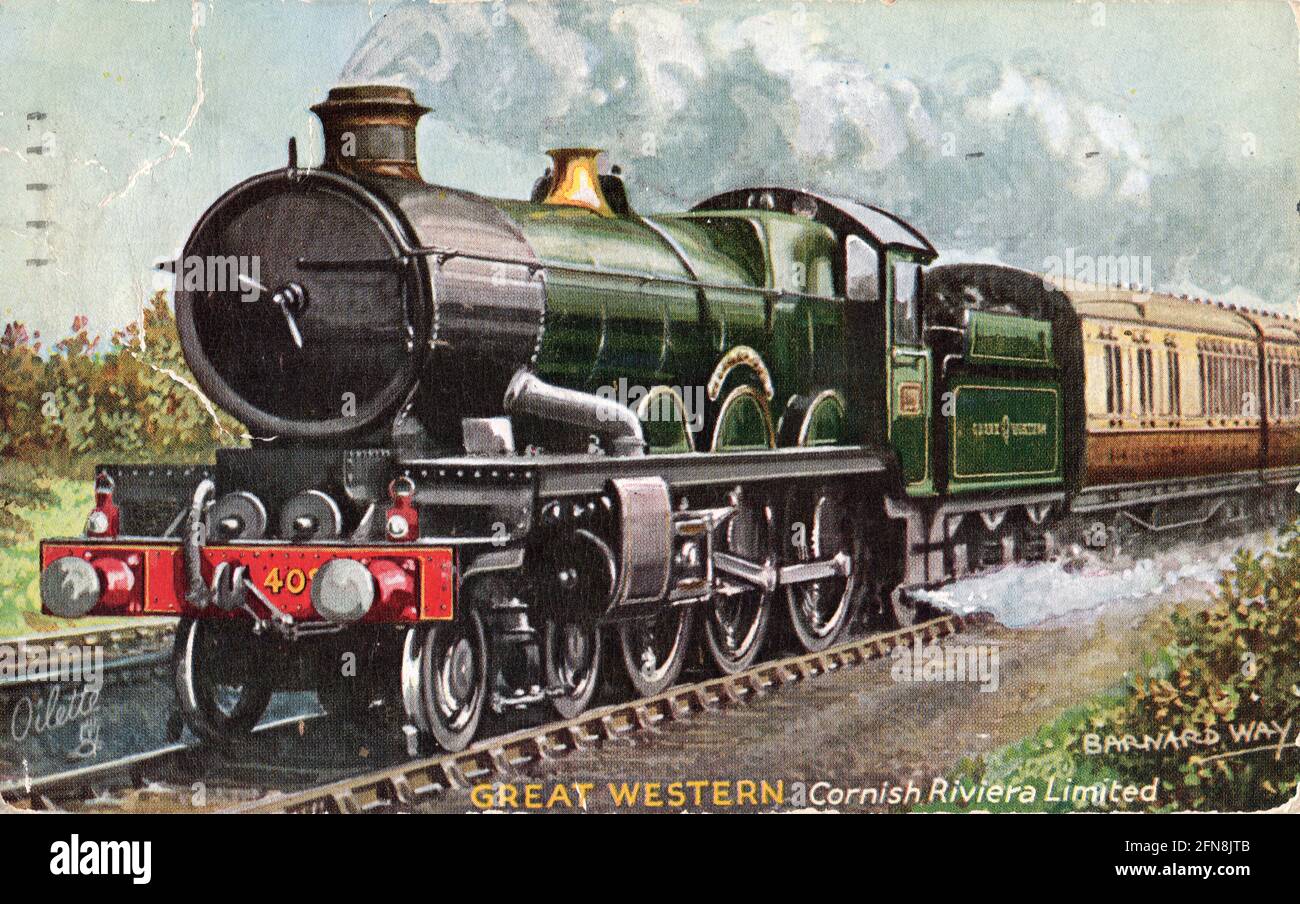 Great Western Cornish Riviera Limited, Barnard Way, 1932. The Cornish