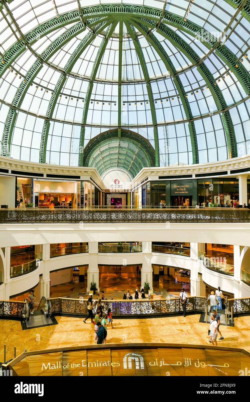 Abu Dhabi, United Arab Emirates, April 14, 2019. Yas Mall, Shopping