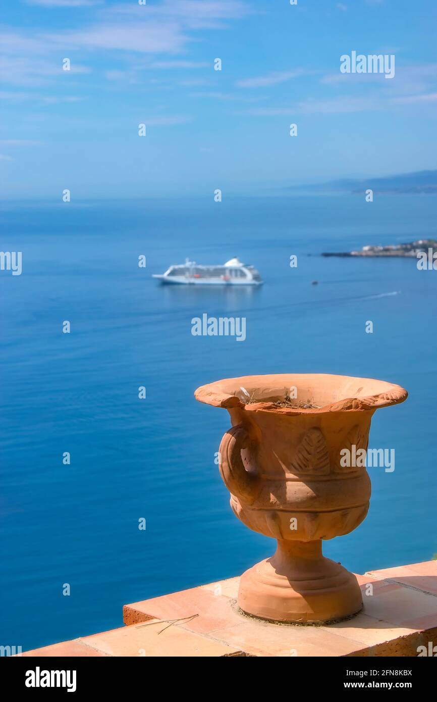 Taormina in Sicily Stock Photo