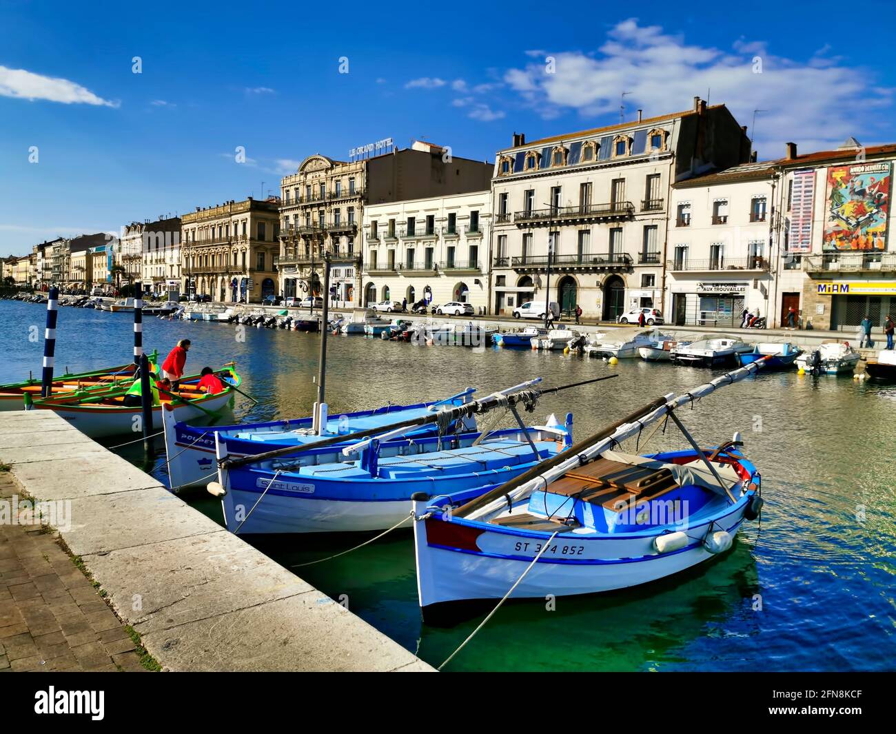 canal in Sete Stock Photo
