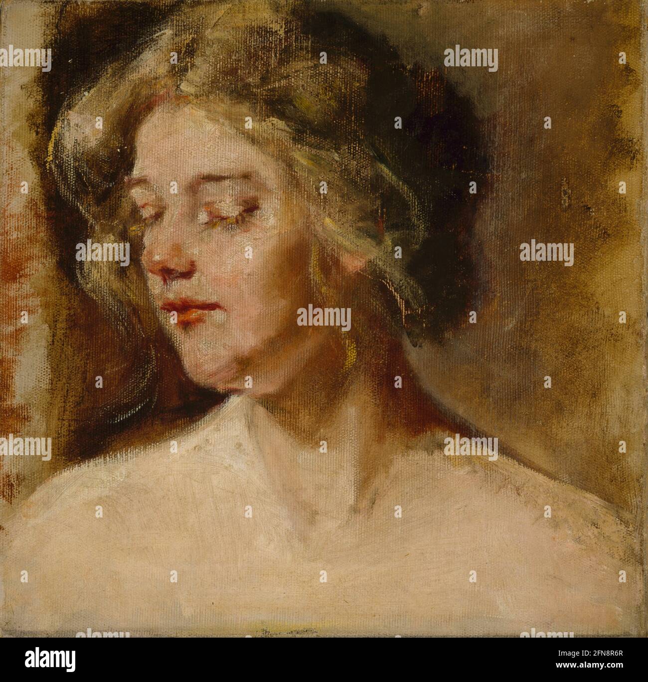 Blonde Studio Model, late 19thearly 20th century Stock Photo Alamy