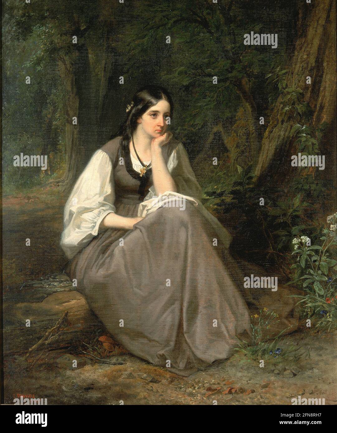Evangeline, 1861. Stock Photo