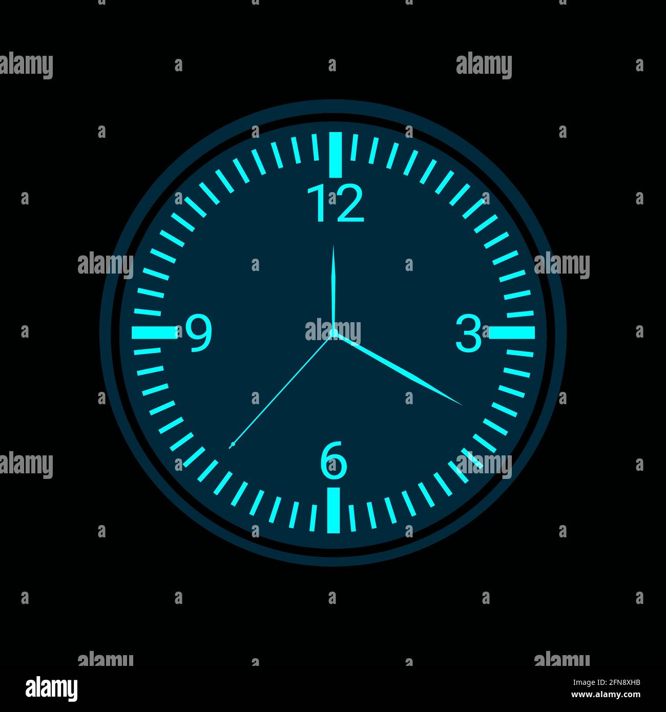 hand watch wall clock world time zone minute time hour countdown Stock