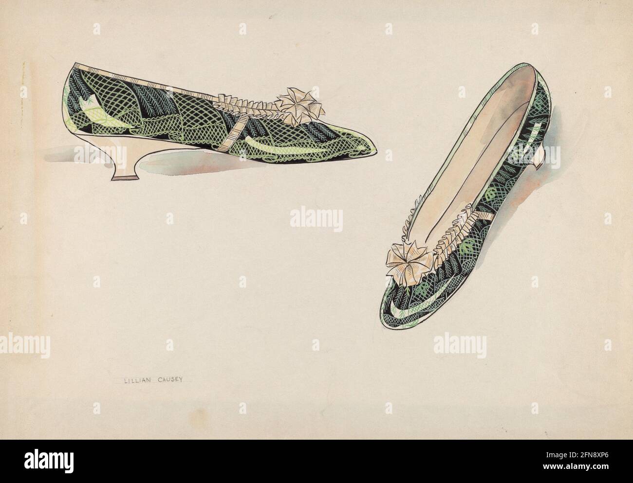 Woman's Slippers, c. 1936 Stock Photo - Alamy