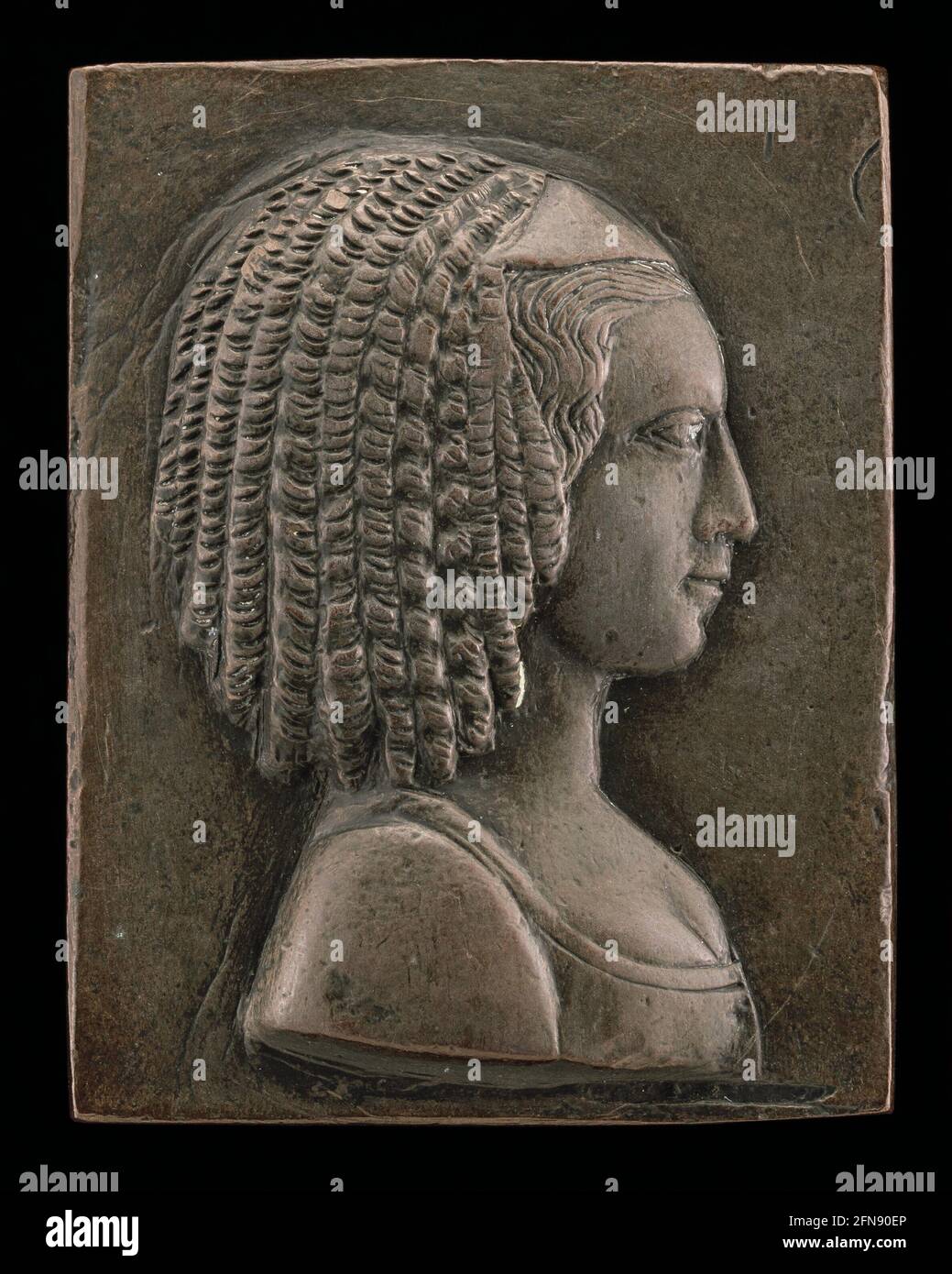 Portrait of a Woman, c. 1470/1500. Stock Photo